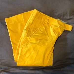 JCrew Yellow Capris